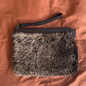Patricia Nash Textured Brown Wristlet